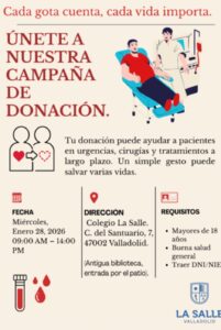 El colegio se suma un año más al proyecto “Dona sangre, dona vida”