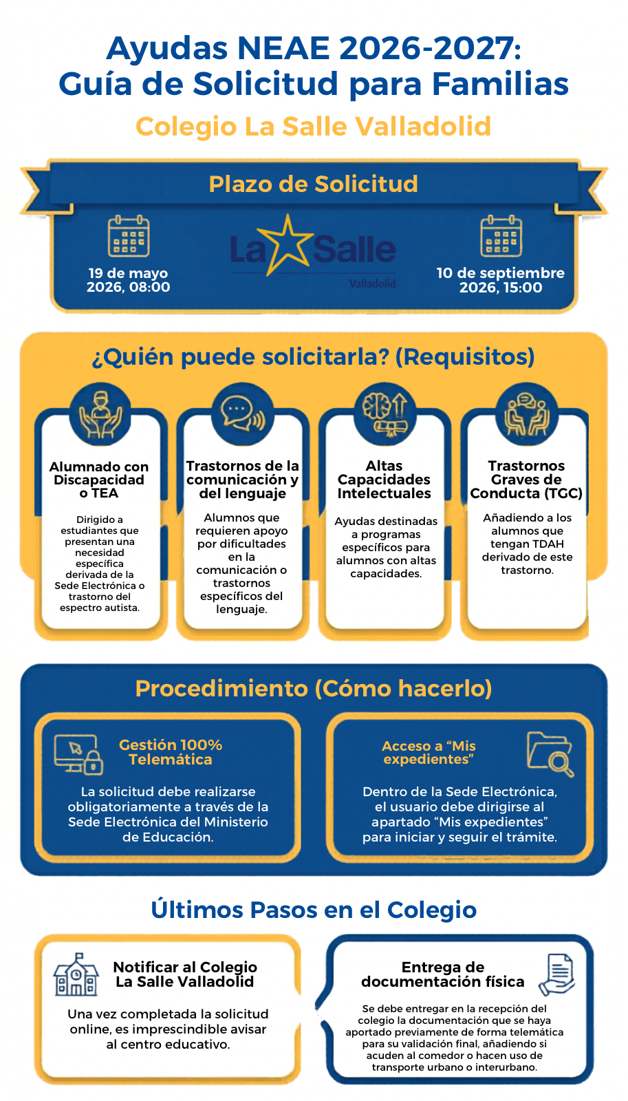Cómo solicitar becas NEAE curso 2026